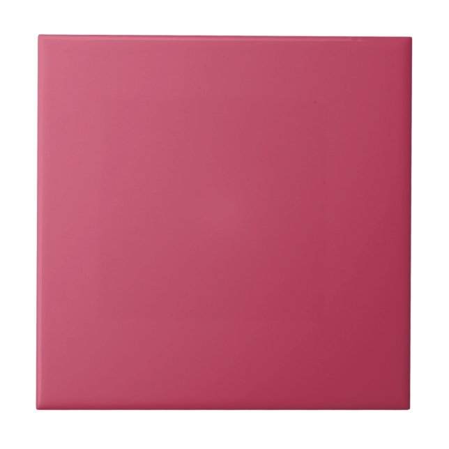 Magenta Alive - Medium Rosa Solid Färg Kakelplatta (Framsidan)