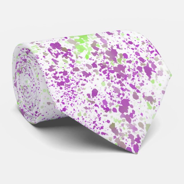 Magenta And Pistachio Green Splatter Abstract Art Slips (Rullad)