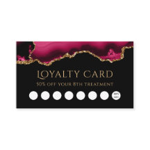 magenta av förmånskort och guld agerat