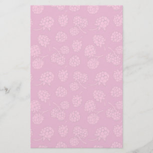 Magenta Berry Mönster Brevpapper