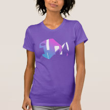 Magenta Blue White Modern Pop Art Fish Abstrakt