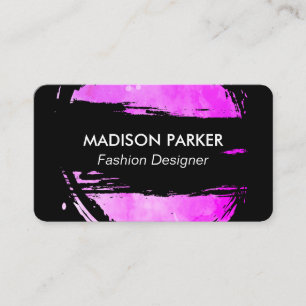 Magenta Brushed och Black Visitkort