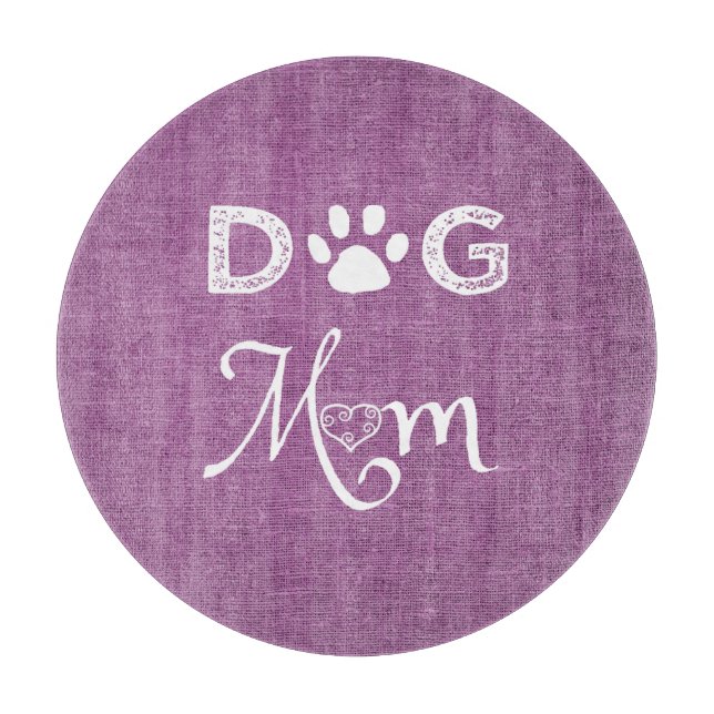 Magenta Burlap Hund Clearboard Mamma (Framsidan)