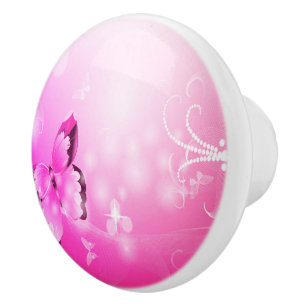 Magenta Butterfly Knopp