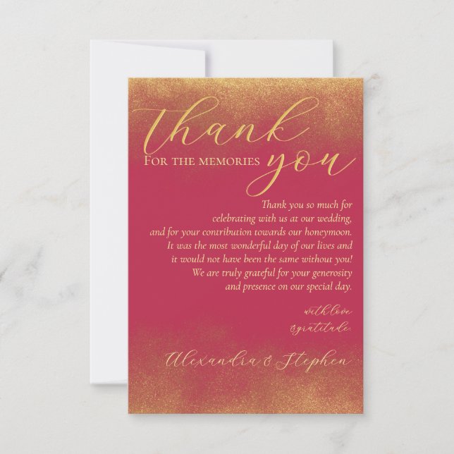 Magenta Calligraphy Couple Namn Monogram Photo Tack Kort (Framsida)