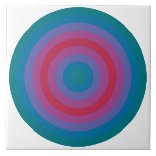 Magenta Circles i Biscay Bay Viva Kakelplatta