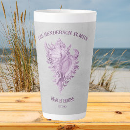 Magenta Conch Snäcka Latte Mugg