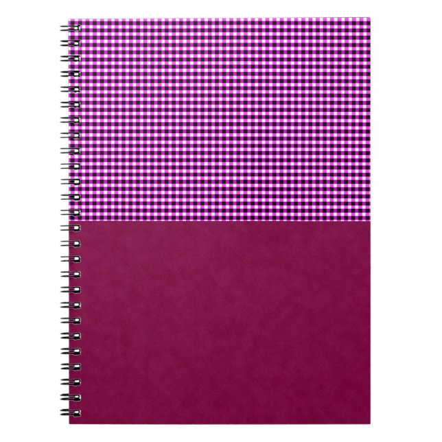 Magenta Denim och Tartan, bärbar dator Anteckningsbok (Framsidan)