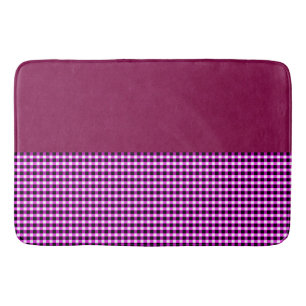 Magenta Denim och Tartan, Minnesskum Badrumsmatta