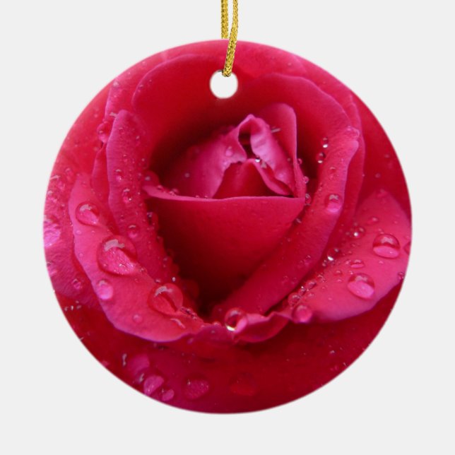 Magenta Dew Julgransprydnad Keramik (Framsidan)