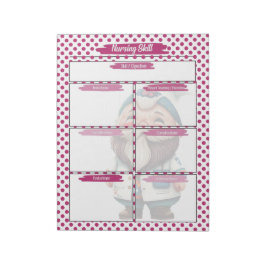 Magenta Dr Gnome Nursing Student Skills Template Anteckningsblock