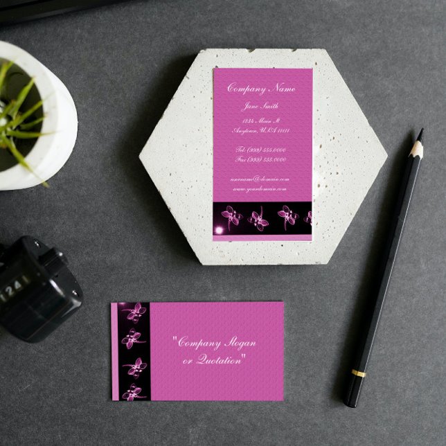 Magenta Dragonfly-Affärskort Visitkort (Magenta Dragonfly Business Card)
