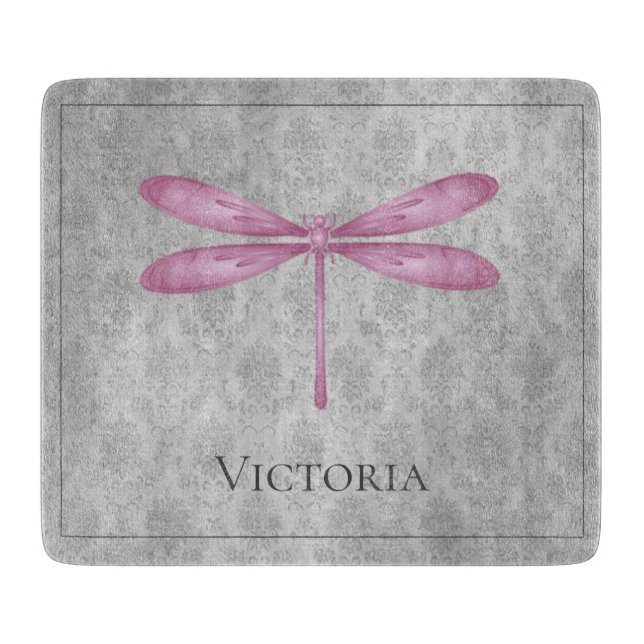 Magenta Dragonfly Damask (Framsidan)