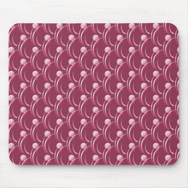 Magenta Finare Swirls Mousepad Musmatta (Framsidan)
