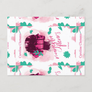 Magenta Fleurs Novel Vykort
