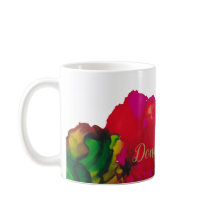Magenta Flower Mugg