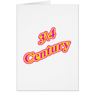 magenta för 3 \ 4 århundrade hälsningskort