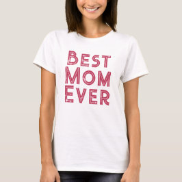 Magenta för bästa mamma någonsin-personlig för vin t shirt