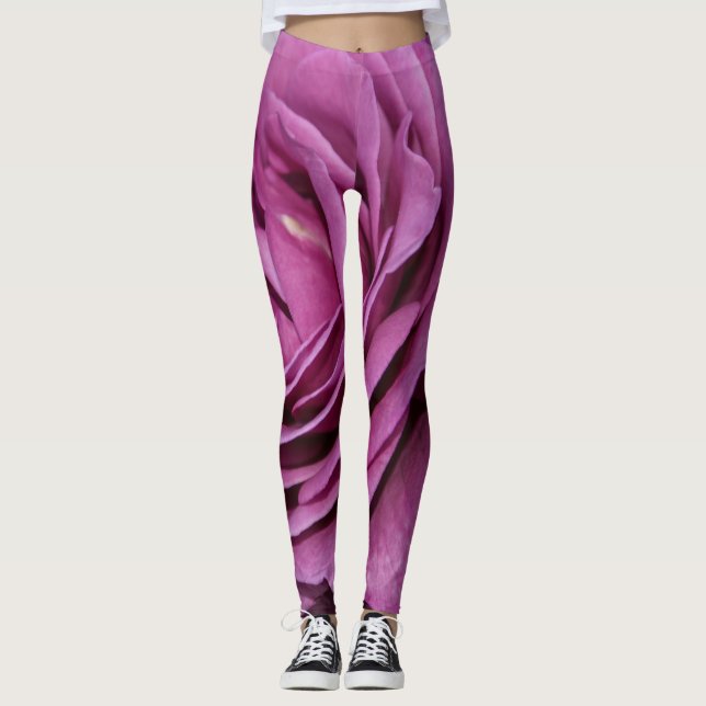 Magenta Garden Ro Leggings (Framsida)