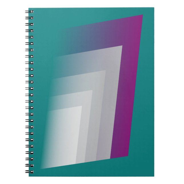 Magenta grått anteckningsbok (Framsidan)