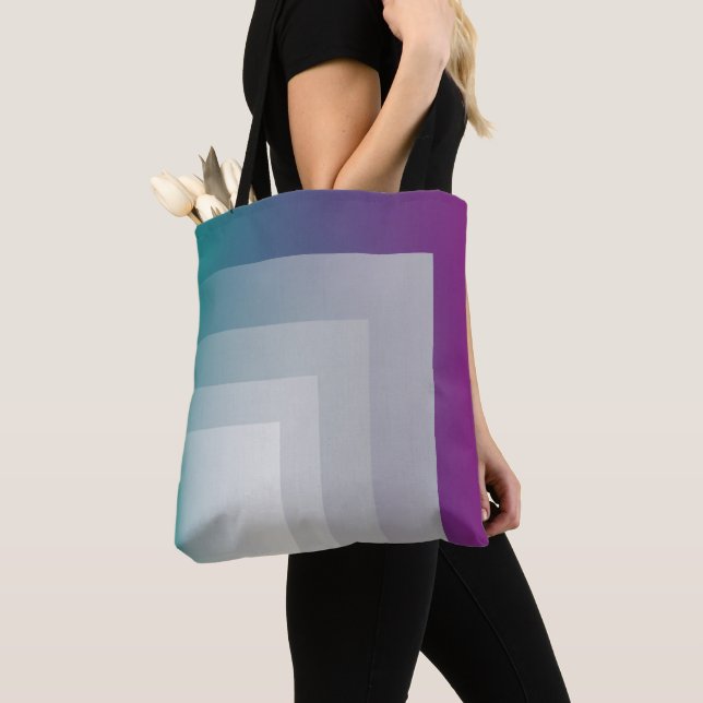 Magenta grått tygkasse (Närbild)