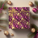 Magenta Guld jul Mönster#31 ID1009 Presentpapper<br><div class="desc">Om du undrar vilka färg-kombinationer du har till plockan för din juldekoration och presentplakat i år, har jag skapat samlingar av samordning av mönster för att göra livet lite enklare. Denna julklapp har en dekorerad utformning av eleganten, i ett ornat Baroque stil på djupt magenta och guld, med en mall...</div>