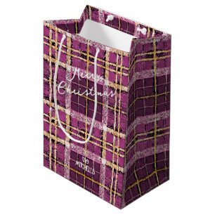 Magenta Guld jul Mönster#7 ID1009
