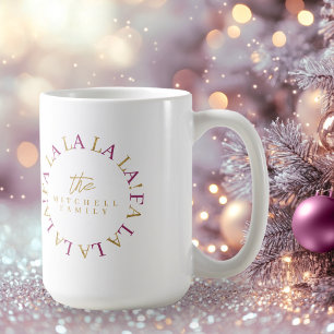 Magenta Guld julklapp La ID1009 Kaffemugg
