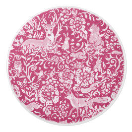 Magenta Hjort Fox Rabbit Woodland Animal Nature Knopp
