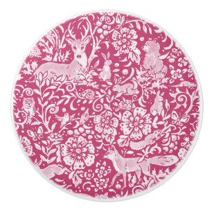 Magenta Hjort Fox Rabbit Woodland Animal Nature Knopp