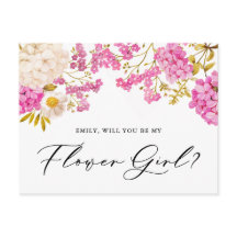 Magenta Hydrangeas blir du mitt lägre flickkort