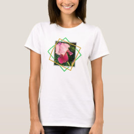 Magenta Iris Geometric T Shirt