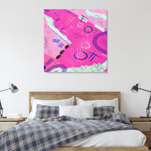 Magenta Joy Canvastryck
