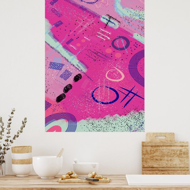 Magenta Joy Poster (Kök)