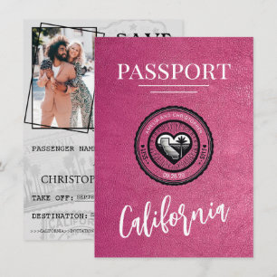 Magenta Kaliforniens pass Spara datum Datumet