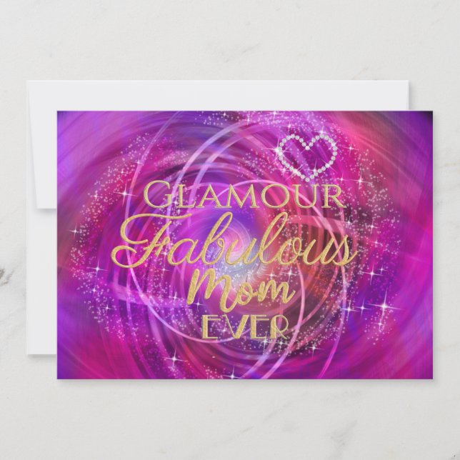 Magenta-kort för uppsamlingslös Mamma Julkort (Framsida)