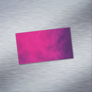 Magenta Lila Affärskort Magnet - Anpassade
