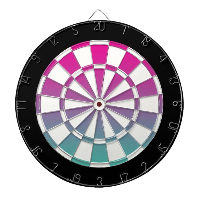 Magenta Lila Black and White Piltavla (Framsidan)
