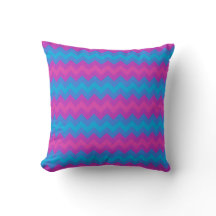 Magenta, Lila, Bright Blue Chevrons och Polkas