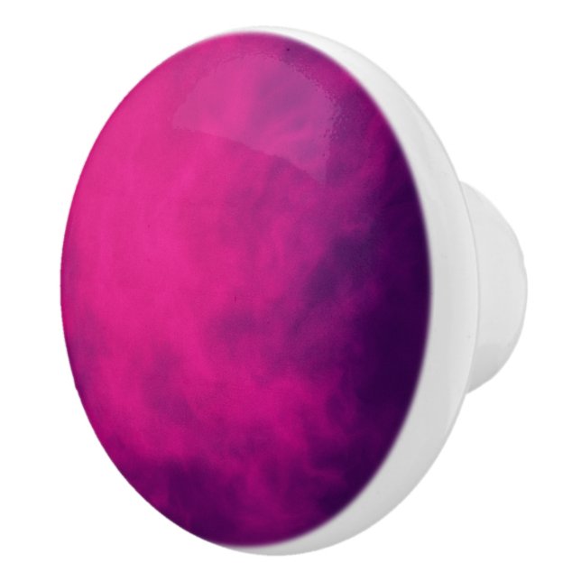 Magenta Lila Ceramisk pull - Anpassade Knopp (Höger)