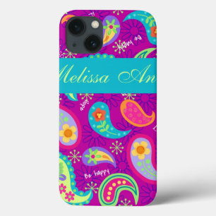 Magenta Lila Turcos Modern Paisley Mönster