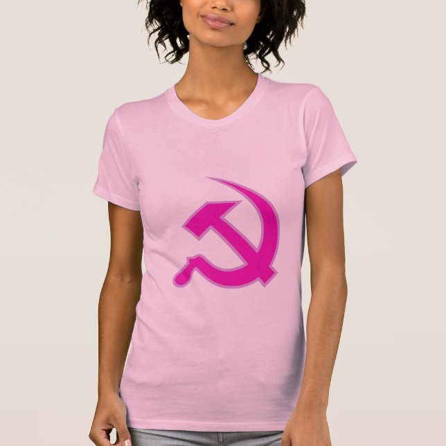 Magenta & lilan bultar & skäran på kvinnor tröja (Framsida)