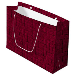 Magenta Lincoln Logs Gift Bag