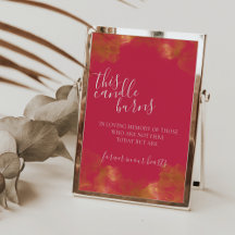 Magenta Ljusstaken Brinner Till Minne Av Kärlek Sk