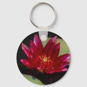 Magenta Lotus Waterlily Nyckelring