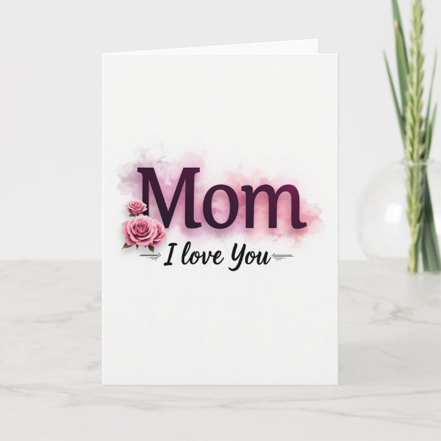 Magenta Love You Morsdags kort (Framsida)