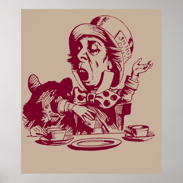 Magenta Mad Hatter Poster (Framsidan)