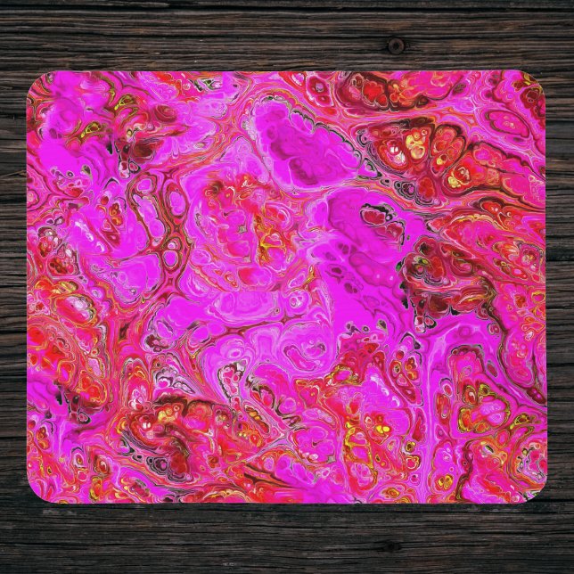 Magenta Marble Swirl Mouse Pad Musmatta (Skapare uppladdad)