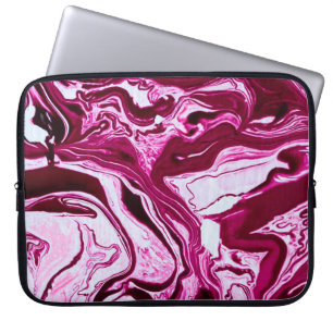 Magenta marmor struktur laptop fodral