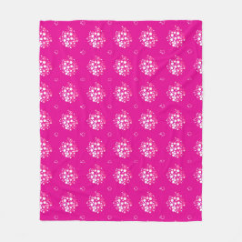Magenta Minimal Dot Pattern Design Fleecefilt
